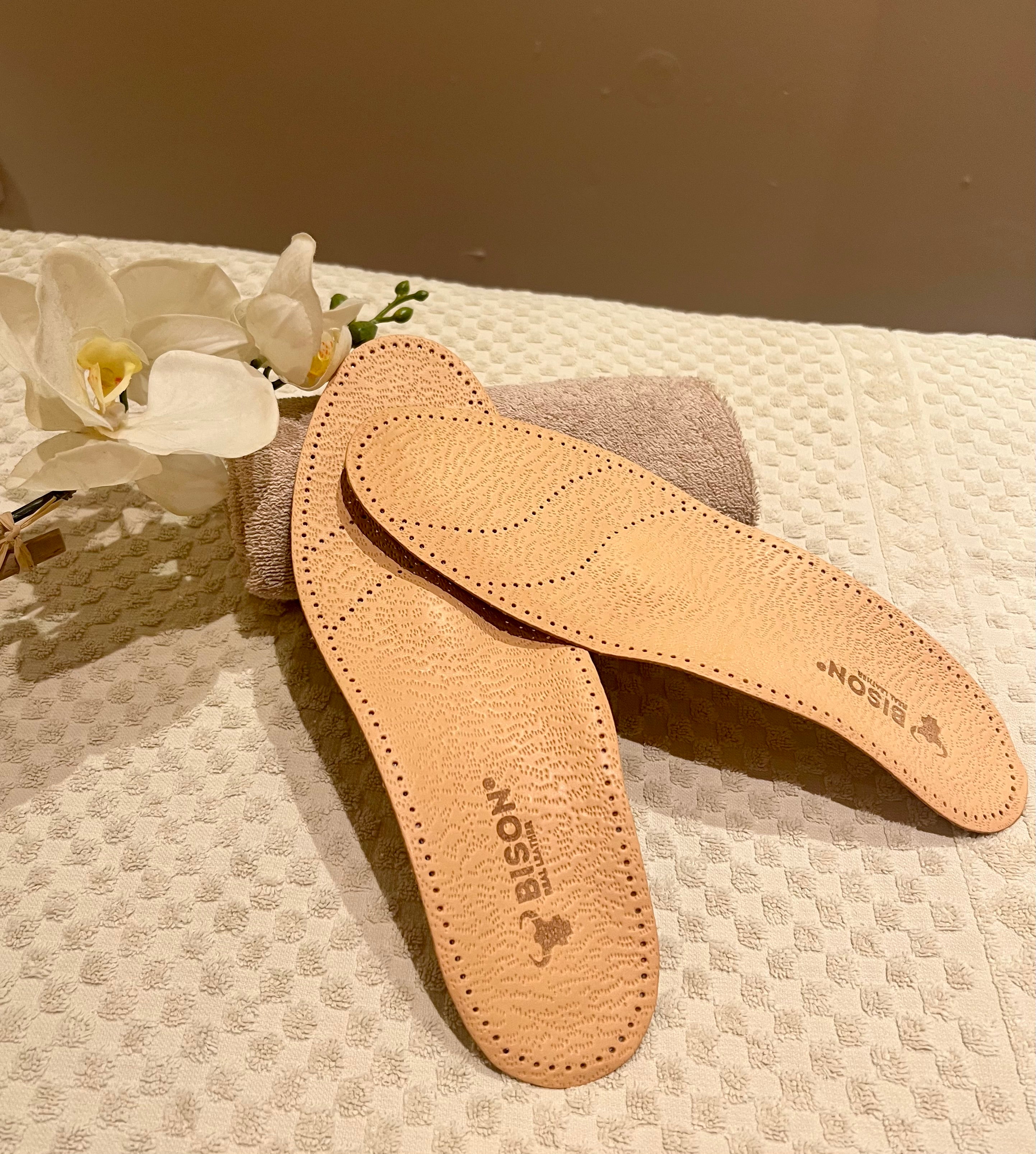 Orthopedic Real Leather Insoles for Flat Feet